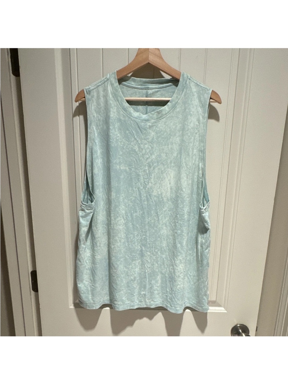 Marble Green Sleeveless Tank Top